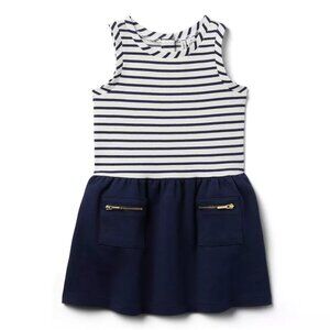 Girls Merchant Marine Striped Dress, Size 7